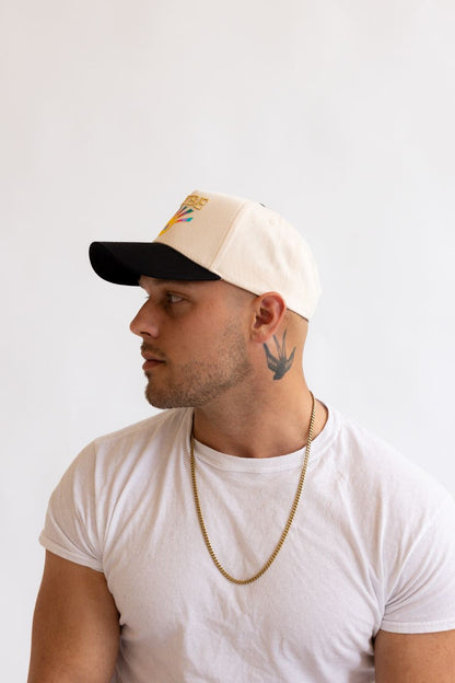 Sunburst Trucker Bone/Black — worn